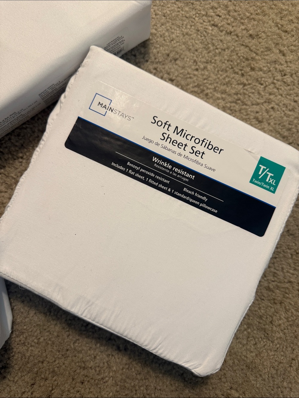 Mainstays White Soft Microfiber Sheet Set - Twin/Twin XL 

3 still avaikable!